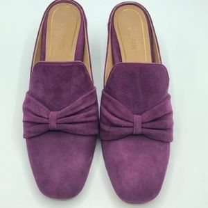 VIONIC Plaza Presley Merlot Suede Heeled Mule